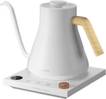 New Intasting Gooseneck Electric Kettle 1 F Temp Control 0.9L White Pour Over. Price: $99.99.