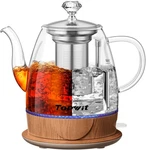 Electric Kettle Glass, For Hot Water, Tea And Coffee Dual Purpose Design, Bpa-fr New. Price: $83.31.