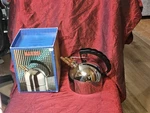 Vtg Alessi 9091 3 Water Kettle With Melodic Whistle By Richard Sapper Used. Price: $299.00.