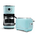 Haden Heritage 12 Cup Programmable Coffee Maker With Slice Toaster, Turquoise New. Price: $156.99.