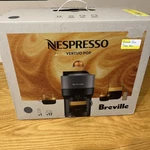 Breville Nespresso Vertuoplus Coffee Maker With 12 Capsules (BNV420GRY1BUC1) Open. Price: $82.00.