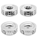 Qwork Tea Warmer, 4 Pack Brushed Stainless Steel Kettle, Hollow Frame, Wi New. Price: $35.94.