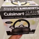 Vintage Cuisinart Steam Kettle CKS-22MB Stainless Steel Black Chrome Qt Used. Price: $10.00.