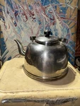 Vintage Farberware Tea Pot Stainless Steel Built Strainer 7040 Korea 08811 Used. Price: $12.00.