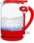 Ovente 1.5L Electric Glass Kettle - Borosilicate Hot Water Boiler Red KG516R New. Price: $31.95.