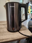 Meison Electric Kettle, 1.7 Double Wall Food Grade Stainless Steel Interior... Used. Price: $28.21.