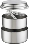 Alpine 2 Stainless Steel Camping Pot Set New. Price: $111.36.