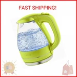 Ovente Glass Electric Kettle Hot Water Boiler 1.5 Liter Borosilicate Fast New. Price: $29.63.