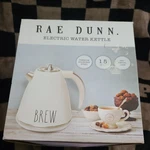 Rae Dunn Brew Electric Water Kettle Stainless Steel 1.5 Liter White Nib Pot New Open. Price: $42.00.