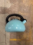 Aidea Teal Whistling Kettle Stovetop Stainless Steel Modern Used. Price: $5.00.