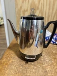 Vtg General Electric Stainless Steel 8-CUP Percolator Coffee Pot #G5P12 Used. Price: $49.99.