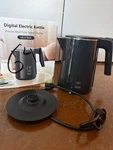 Electric Kettle 1.0L 7 Temp Control, Cool Touch, Keep Warm, Auto Shut-off Used. Price: $29.99.