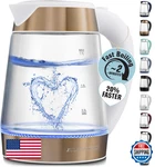 Zulay Kitchen Fast Boil Electric Water Kettle 1.7L, 1500W, Auto Shut-off New. Price: $57.58.