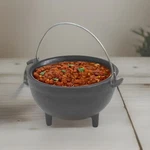 Tablecraft Products CW30151 Cast Iron Mini Round Kettle Server Black Bnwt New. Price: $8.49.