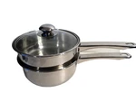 6 Cup Double Boiler Pot Set 1.5 Quart Stainless Steel Saucepan Vented Lid New. Price: $20.00.