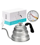 Gooseneck With Thermometer - 1L Pour Over Coffee & Tea Kettle, 18/8 St... New. Price: $61.57.
