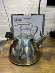 All-clad Specialty Stainless Steel Tea Kettle 2 Quart Induction Silver Used. Price: $55.25.