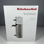 Kitchenaid KESMK5SX Metal Automatic Milk Frother Attachment For KES6503 KES6403 Open. Price: $49.99.