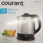 Courant 1.2 Liter Cordless Electric Kettle 360 Rotational Stainless Steel, New!. Price: $17.97.