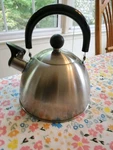 Vintage Copco 1016 Stainless Steel 2QT Whistling Tea Kettle Insulated Handle Euc Used. Price: $9.00.