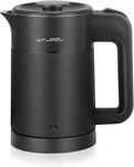 Wtjmov 0.6L Small Electric Tea Kettle Lightweight, 20 Ounce Double Wall Hot Wate New. Price: $31.99.
