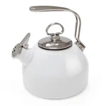 Chantal Classic Enamel-on-steel Teakettle, 1.8 Quart, White Open. Price: $148.29.