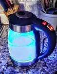 Aroma Housewares 7 Cups, Glass And Stanless Digital Kettle With Tea Infuser Used. Price: $17.50.