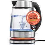 Speed-boil Electric Kettle For Coffee & Tea 1.7L Water Boiler 1500W Borosil... New. Price: $47.32.