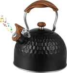 Stovetop Whistling Teapot, Stainless Steel, 2.5 Black New. Price: $42.99.