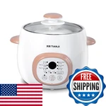Tianji Electric Stew Pot Ceramic Soup Porridge Slow Lid 1L White New. Price: $114.57.