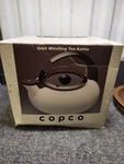 Orbit Whistling Tea Kettle Nib White New. Price: $29.99.