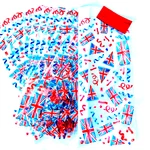 10 X Patriotic Union Jack Cellophane Sweet Treat Loot Bags / Kings Coronation New. Price: $5.36.