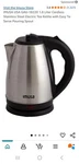 Imusa 1.9L Stainless Steel Electric Tea Kettle #3 New. Price: $14.99.