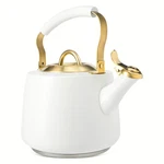 Thyme & Table 1.8L Stainless Steel Stovetop Tea Kettle - White Gold New. Price: $43.89.