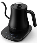 Koios Gooseneck Electric Kettle Temperature Control Mute Mode - Matt Black Open. Price: $52.47.