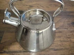 Used All-clad Stainless Steel Teapot Kettle Stovetop Hard Water Damage. Price: $64.45.