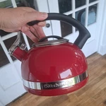 Kitchenaid 2 Qt Whistling Kettle Stainless Steel Red Stovetop Teapot Used. Price: $16.99.