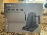 Ambiano Blue Gooseneck Stainless Steel Electric Pour Over Kettle New Box. Price: $79.99.