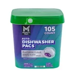 Member's Mark Platinum Automatic Dishwasher Pacs, Fresh Clean, 105 Ct New. Price: $24.80.