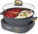 Dual-flavor Electric Hot Pot, 4L Nonstick Shabu For Parties & Gatherings New. Price: $114.99.