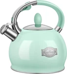 Rettberg Tea Kettles Stovetop, 2.64 Quart Induction Whistling Food New. Price: $53.21.