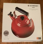 Creuset Whistling Teakettle 1.7 Quart Fixed Whistle Enameled Steel Flint New. Price: $109.99.