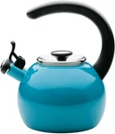 Enamel Steel Whistling Induction Teakettle, For Stovetop With Flip New. Price: $71.99.