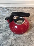 Kitchenaid Whistling 1.5 Quart Red Stovetop Pot Teakettle With Lid Used. Price: $13.22.