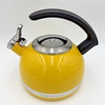Kitchenaid Yellow Enamel Kettle 1.9 Qt Whistling Stove Top Teapot Used. Price: $33.95.