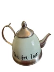 Creative Home Green Pot-tea For Two Cups Stainless Steel Used. Price: $18.00.