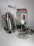 Kelly Kettle Scout Stainless Steel Camp & Cook Set Boil Purify Water New. Price: $132.99.