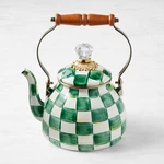 Mackenzie-childs Emerald Check Tea Kettle-williams Sonoma 41799 New. Price: $138.99.