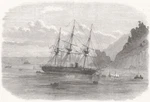 Devon. Hms Cadmus Ashore, Salcombe Bar 1869 Old Antique Vintage Print Picture Used. Price: $18.80.
