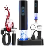 Otuseta Electric Wine Opener, Rechargeable Cordless Set/black New. Price: $38.44.